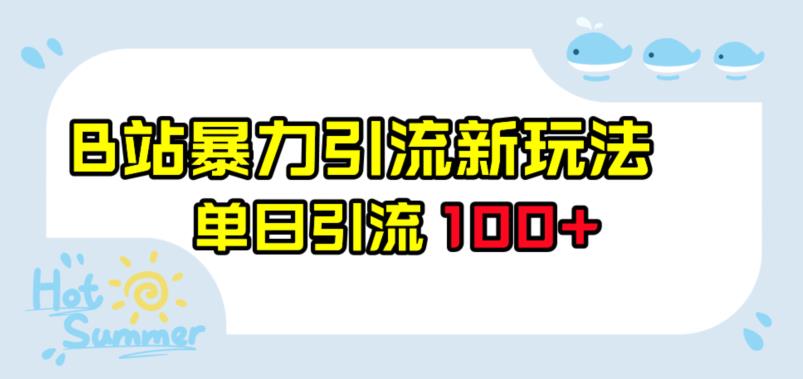 B站暴力引流新玩法，单日引流100+【揭秘】-小北视界