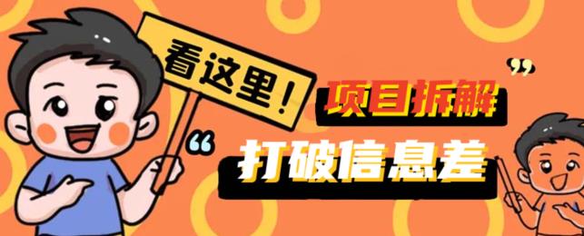 打破信息差！百单5k+项目拆解揭秘，携你掘金先行，一同赚取收益-小北视界