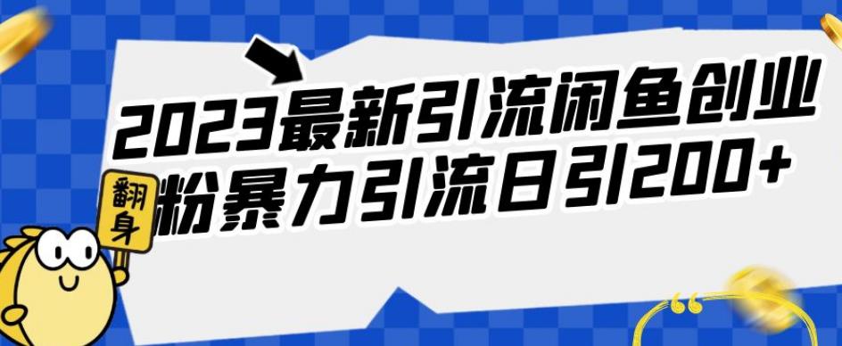 2023最新引流闲鱼创业粉暴力引流日引200+【揭秘】-小北视界