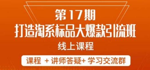 南掌柜-第17期打造淘系标品大爆款，5天线上课-小北视界