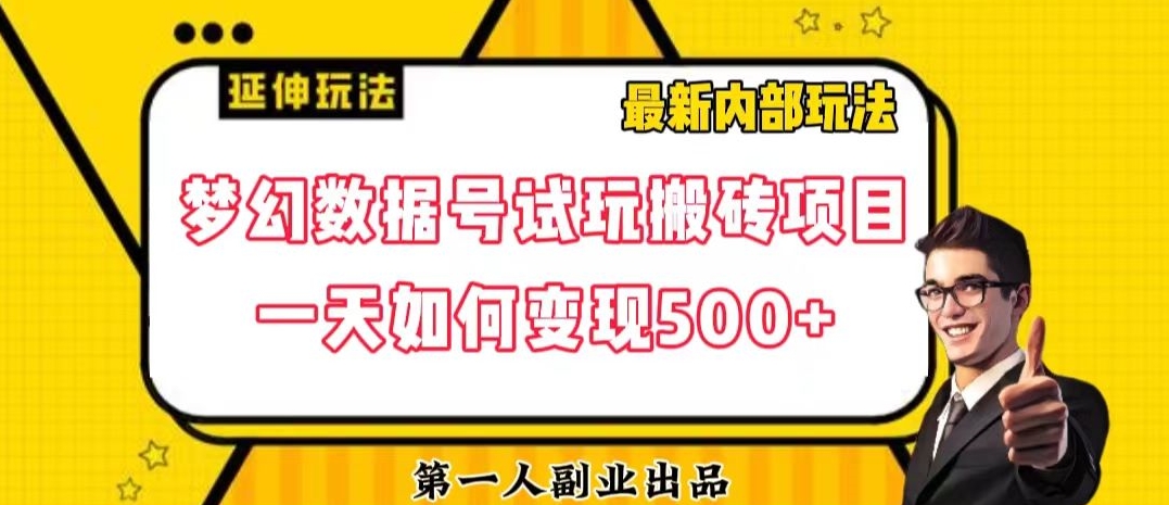 数据号回归玩法游戏试玩搬砖项目再创日入500+【揭秘】-小北视界