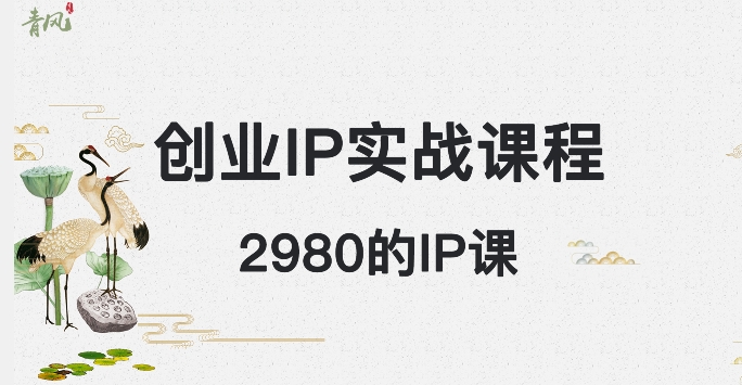 外边卖2980的创业IP课程，做私域月入5w+-小北视界