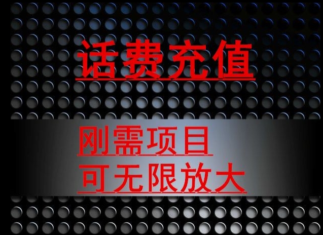 最新蓝海项目，刚需赛道，95折充话费月入5位数-小北视界