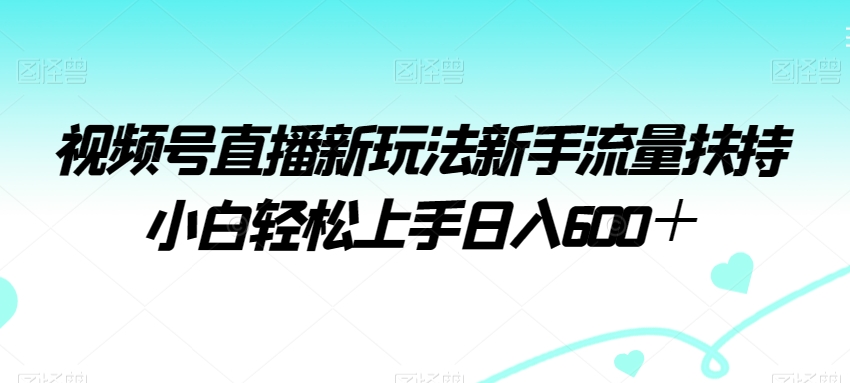 视频号直播新玩法新手流量扶持小白轻松上手日入600＋【揭秘】-小北视界