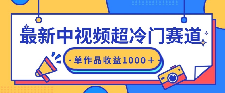 最新中视频超冷门赛道，轻松过原创，单条视频收益1000＋-小北视界