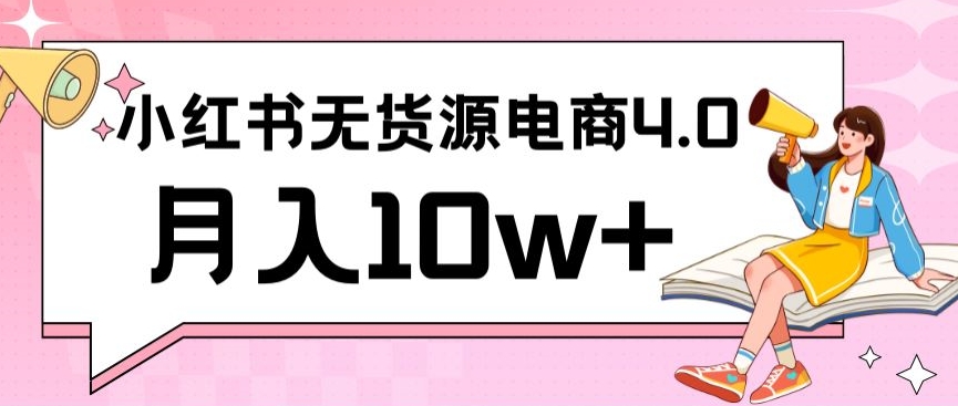 小红书新电商实战，无货源实操从0到1月入10w+联合抖音放大收益【揭秘】-小北视界