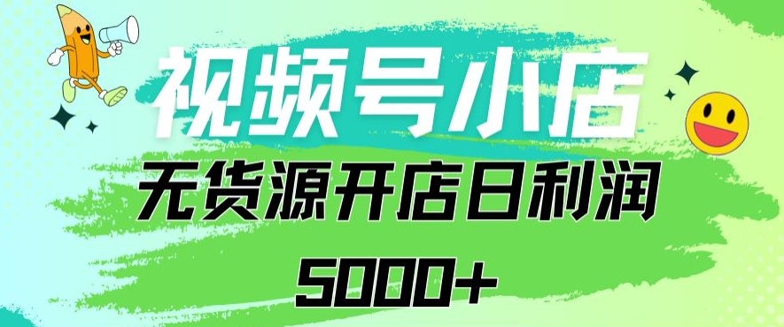 视频号无货源小店从0到1日订单量千单以上纯利润稳稳5000+【揭秘】-小北视界