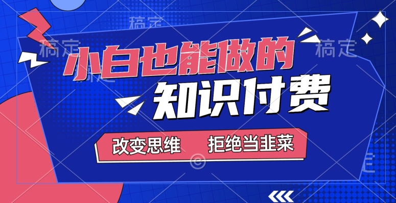 2024小白也能做的，知识付费项目，日入2000+，年入百万-小北视界