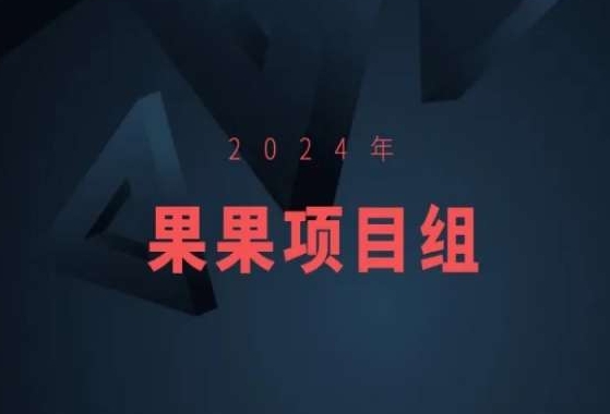 2024年果果项目组项目合集-果果最新项目-小北视界