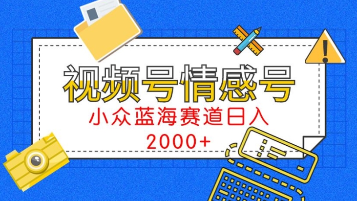 视频号情感号小众蓝海赛道，每天一小时，日入3000+-小北视界