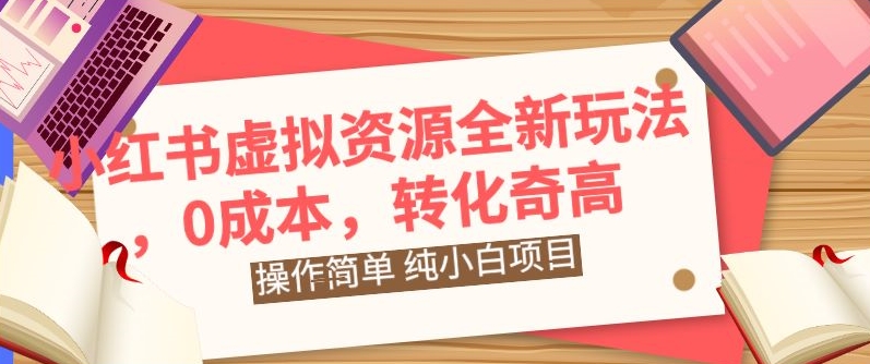 小红书虚拟资源全新玩法，操作简单，纯小白项目，0成本转化奇高，轻松日入2000+-小北视界