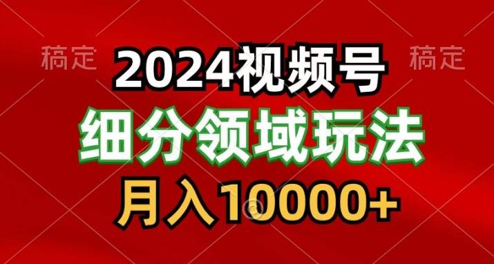 2024视频号分成计划细分领域爆款搬运玩法，每天5分钟，月入1W+-小北视界